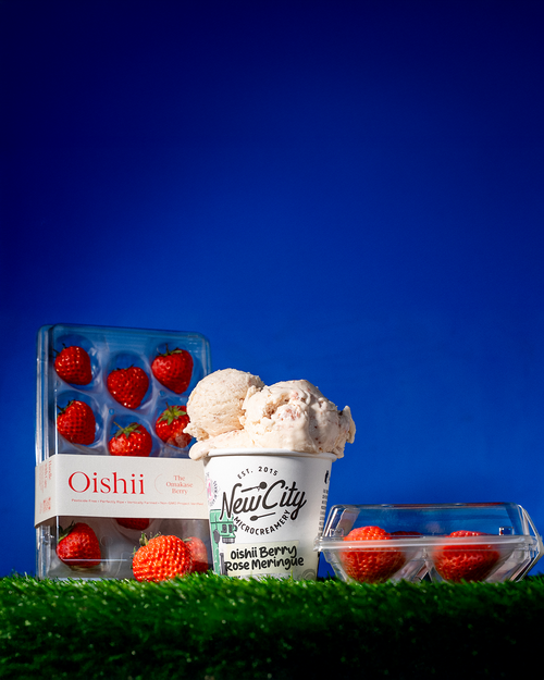Oishii + New City Microcreamery: Oishii Berry Rose Meringue